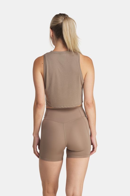 adidas Train Essentials Boxy Workout Tank Top Dames dark khaki