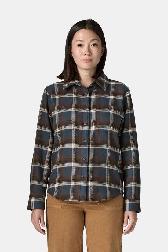 Patagonia Fjord Flannel Shirt Dames Blauw