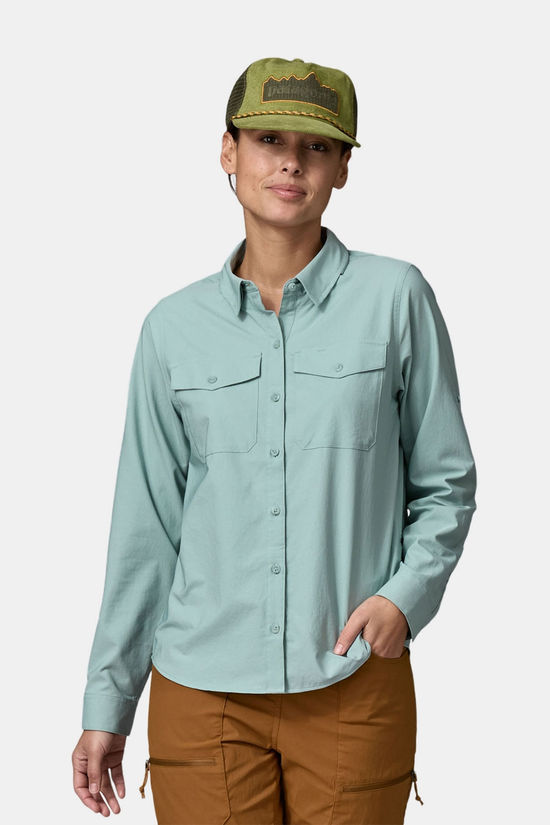 Patagonia /S Self Guided Sun Overhemd Dames Blauw