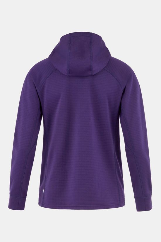 Fjällräven Abisko Grid Fleece Hoodie Dames purple