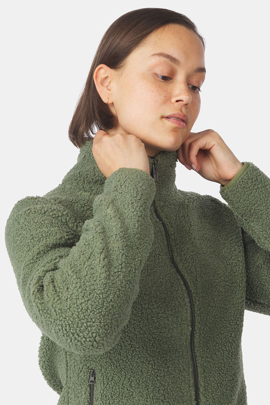 Ayacucho Honfleur II Fleecevest Dames Olive Green/Olive Green