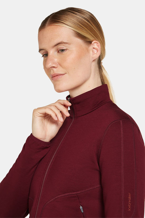 icebreaker Merino 560 Realfleece Elemental Vest Dames Bordeaux / Maroon