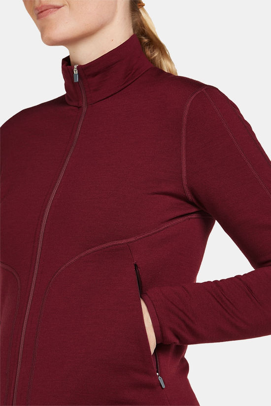 icebreaker Merino 560 Realfleece Elemental Vest Dames Bordeaux / Maroon