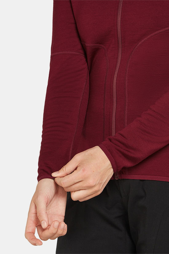 icebreaker Merino 560 Realfleece Elemental Vest Dames Bordeaux / Maroon
