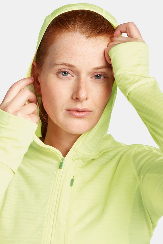 icebreaker 200 RealFleece Descender LS Zip Vest Dames light yellow
