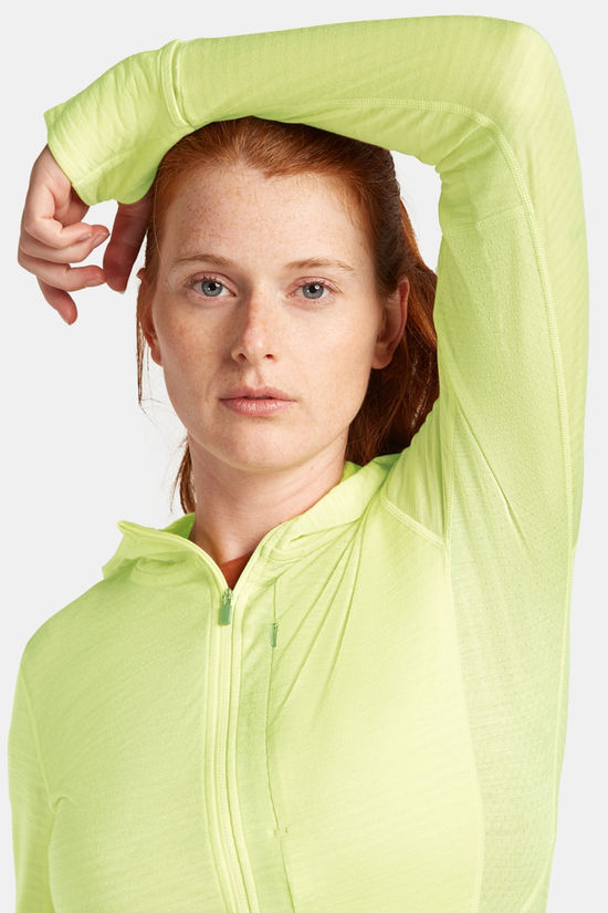 icebreaker 200 RealFleece Descender LS Zip Vest Dames light yellow