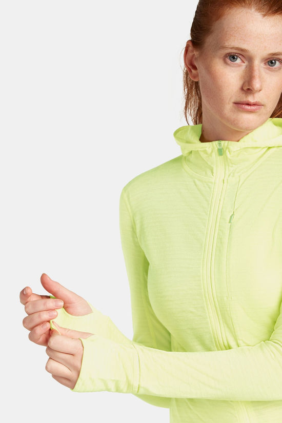 icebreaker 200 RealFleece Descender LS Zip Vest Dames light yellow