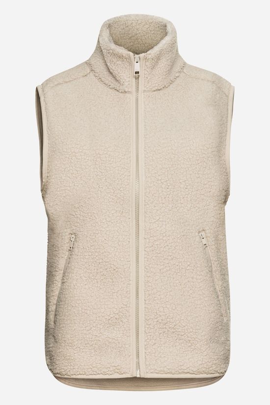 Jack Wolfskin High Curl Fleece Bodywarmer Dames Beige