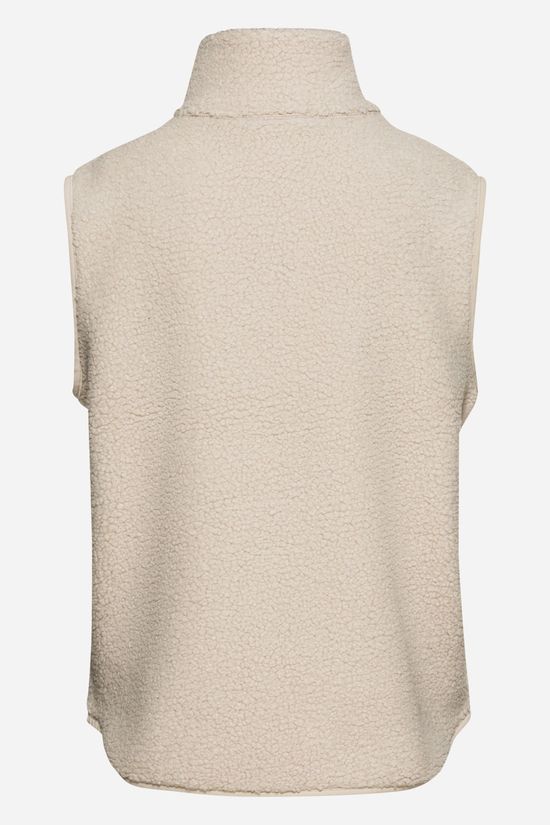 Jack Wolfskin High Curl Fleece Bodywarmer Dames Beige