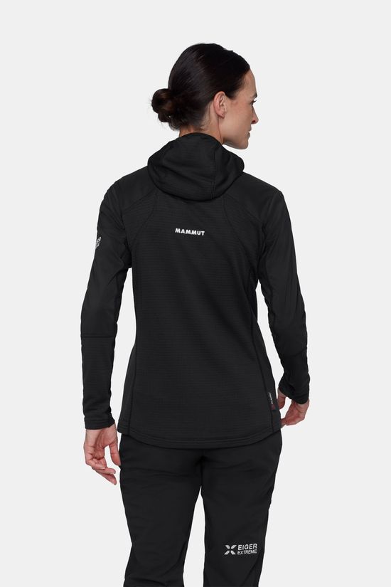 Mammut Eiger Nordwand In Flex Air Hybrid Hooded Jacket Wo Fleecevest Dames Black