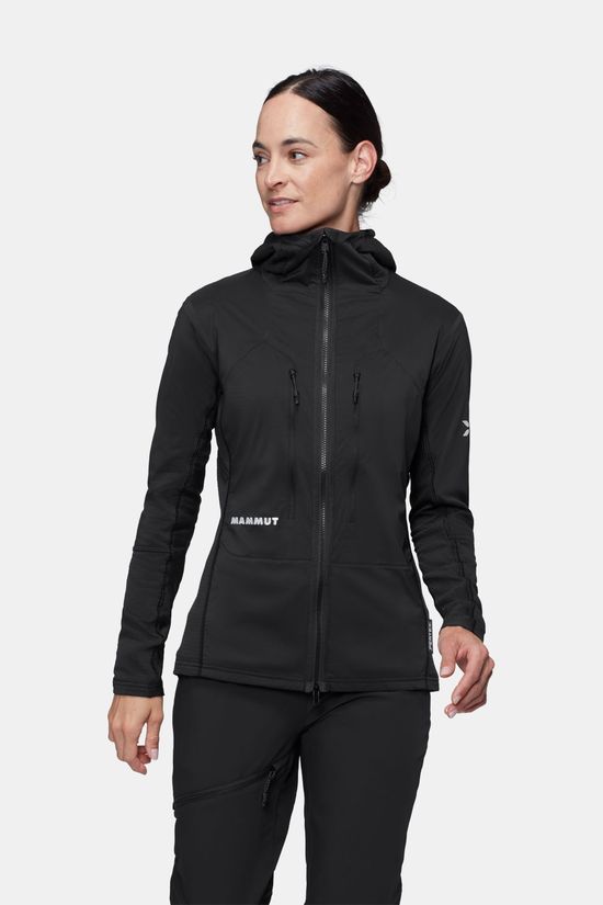 Mammut Eiger Nordwand In Flex Air Hybrid Hooded Jacket Wo Fleecevest Dames Black