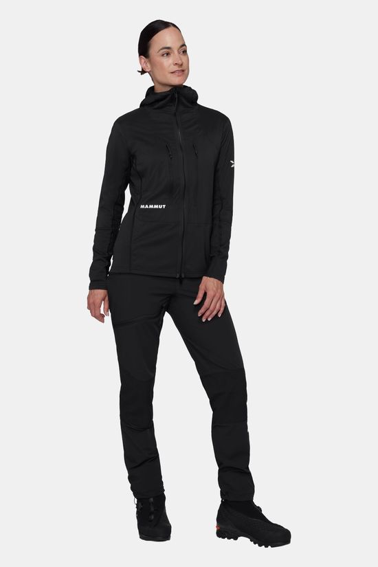 Mammut Eiger Nordwand In Flex Air Hybrid Hooded Jacket Wo Fleecevest Dames Black