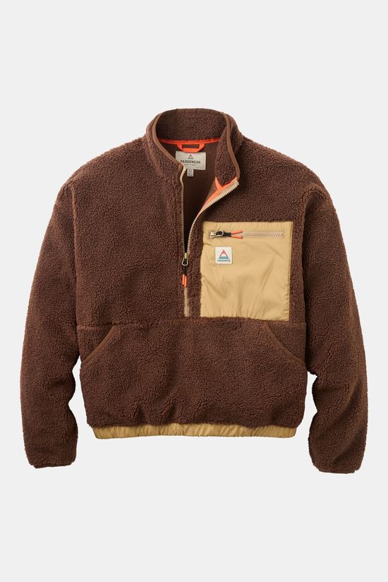 Passenger Ravi Recycled Sherpa Fleecetrui Dames rust