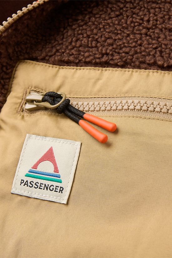 Passenger Ravi Recycled Sherpa Fleecetrui Dames rust