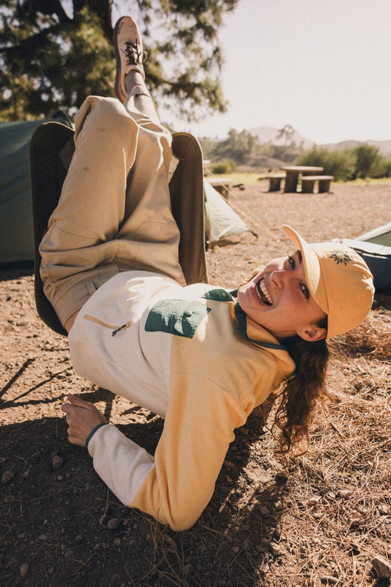 Ayacucho Peniche Micro Fleece Snap Pullover Dames Light Yellow/Assorted / Mixed