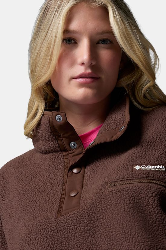 Columbia Helvetia II Cropped Fleece Dames Camel Brown/Black