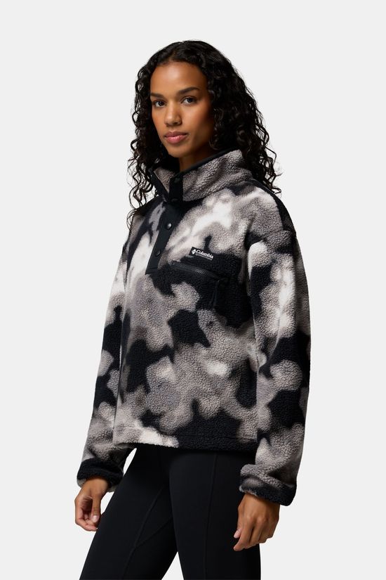 Columbia Helvetia II Printed Cropped Fleece Dames Black/Assorted / Mixed