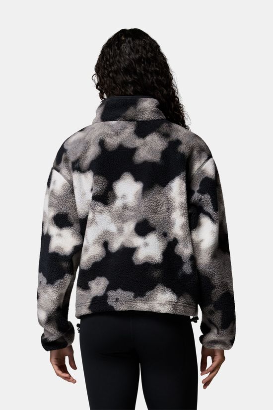 Columbia Helvetia II Printed Cropped Fleece Dames Black/Assorted / Mixed