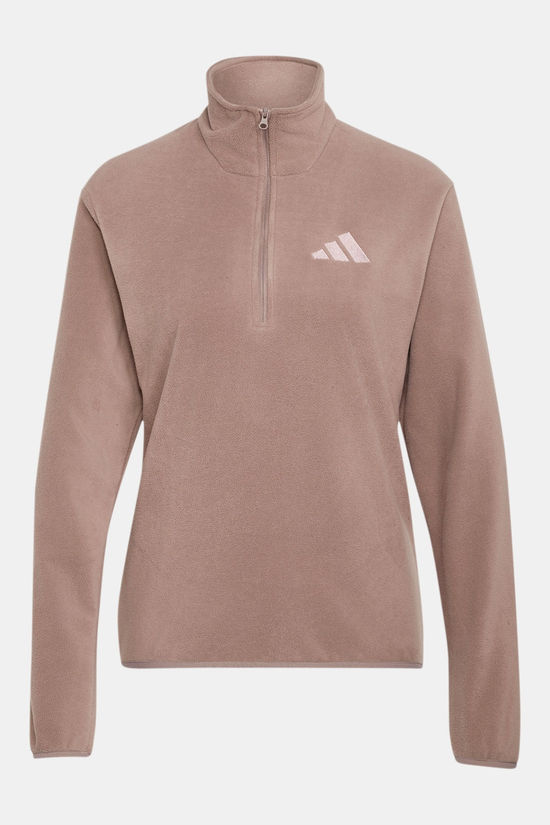 adidas Terrex Multi Essentials Half Zip Fleecetrui Dames mid brown