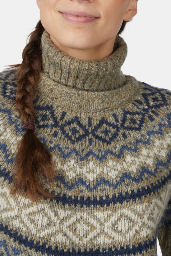 Ayacucho Halden Rollneck Trui Dames light green
