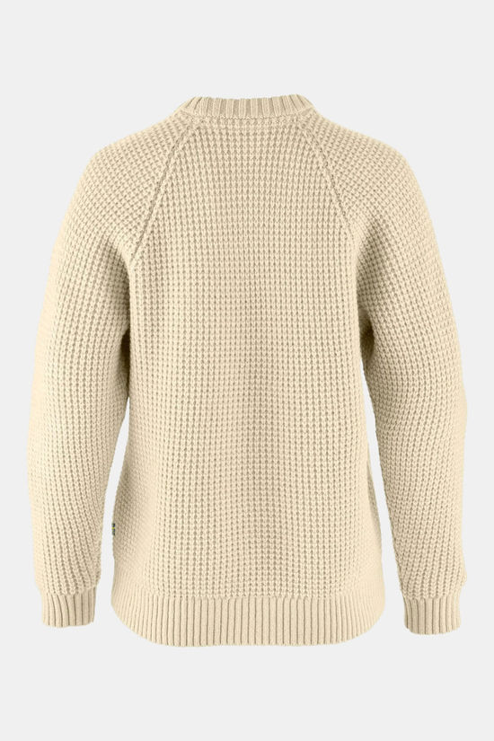 Fjällräven Övik Waffle Knit Trui Dames Beige