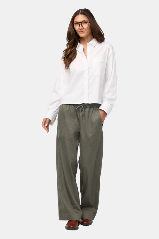 Duer Naked Twill Easy Pant Outdoorbroek Dames mid green