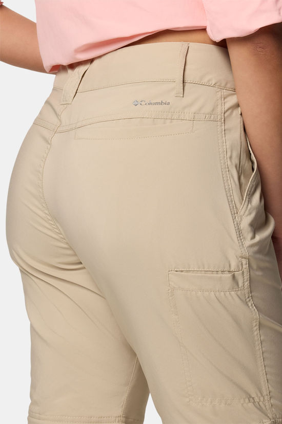 Columbia Silver Ridge Utility Convertible Broek Dames Ecru/Mid Grey