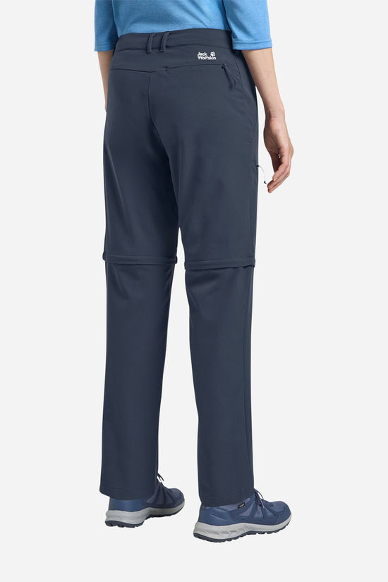 Jack Wolfskin Pico Trail Zip Off Afritsbroek Dames dark blue