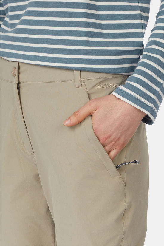 Ayacucho Dale Zip-Off Afritsbroek Dames Beige