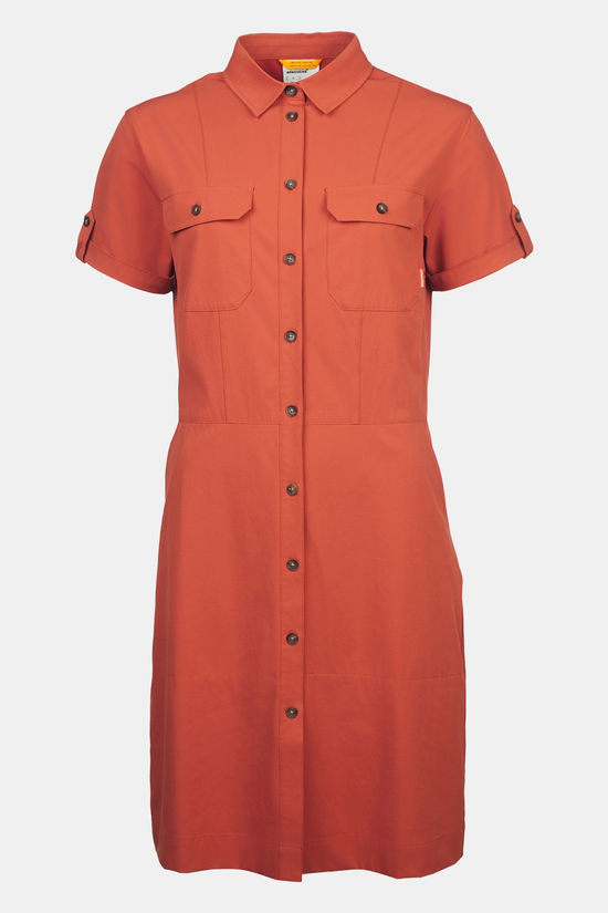 Ayacucho Jungle Travel Dress II Jurk Dames rust
