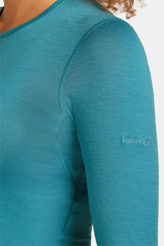 icebreaker 200 Oasis LS Crewe Shirt Dames Petrol