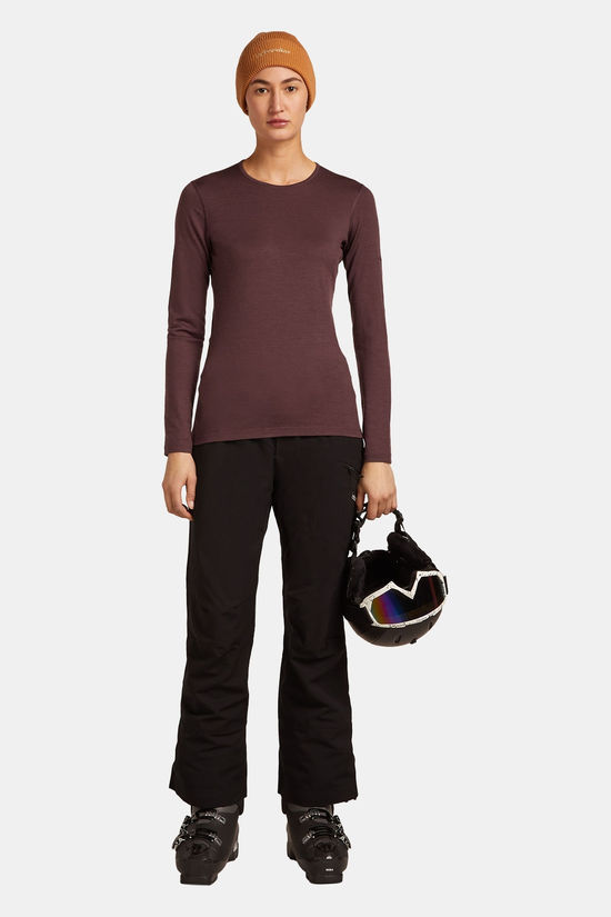 icebreaker 200 Oasis LS Crewe Shirt Dames dark purple