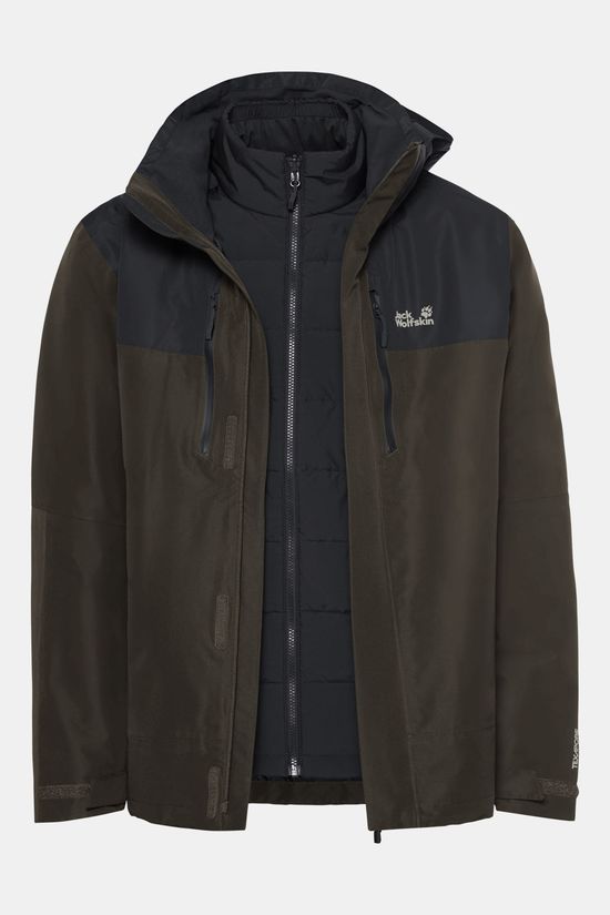 Jack Wolfskin Jasper Pro 3-in-1 Jas Heren dark khaki