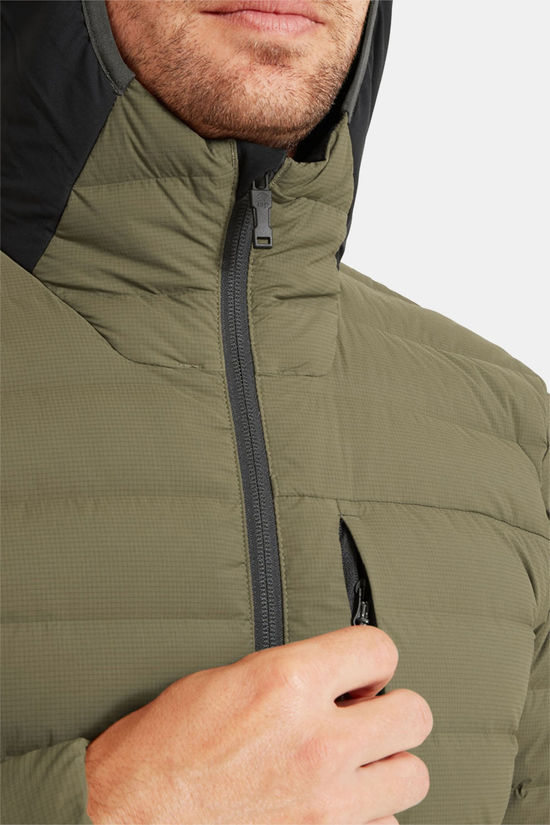 Artilect Divide Fusion Stretch Hoodie Donsjas light grey/black