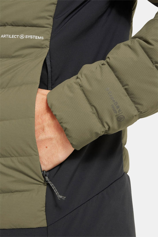 Artilect Divide Fusion Stretch Hoodie Donsjas light grey/black