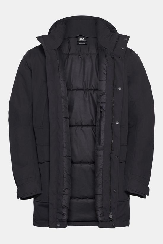 Jack Wolfskin Canyon Shield Parka M Gevoerde Jas black