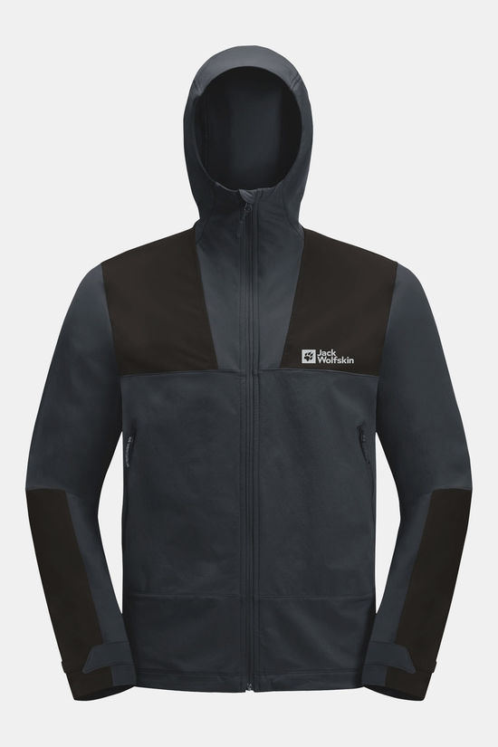 Jack Wolfskin Andur Jkt M Softshell Jas dark grey