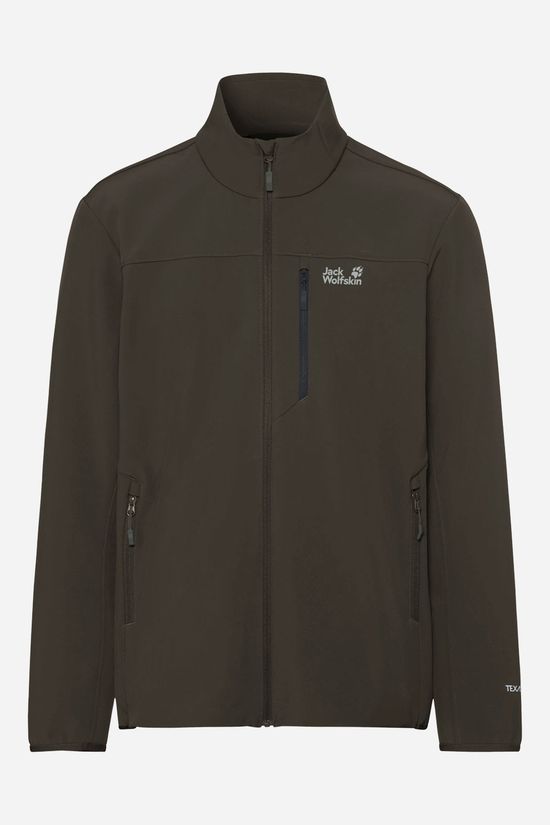 Jack Wolfskin Wild Winds Softshell Jas Heren dark khaki