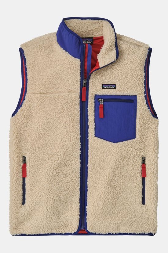Patagonia Classic Retro-X Bodywarmer Ecru/Indigo Blue
