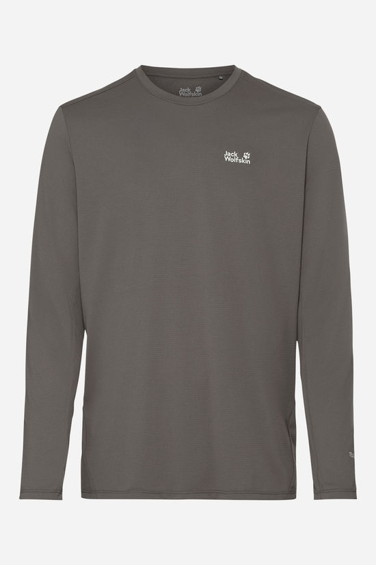 Jack Wolfskin Prelight Suncool LS Shirt mid grey