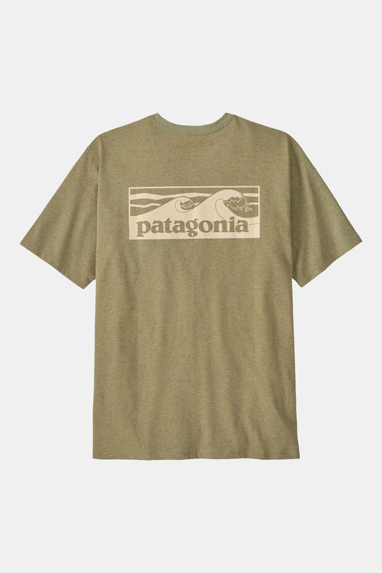 Patagonia Boardshort Logo Organic Pocket T-Shirt light khaki