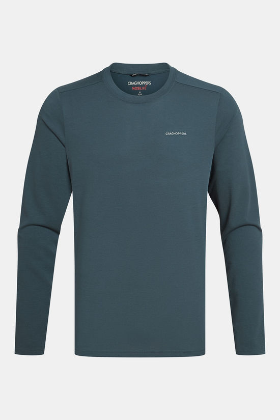 Craghoppers NosiLife Abel Long Sleeved Shirt mid blue