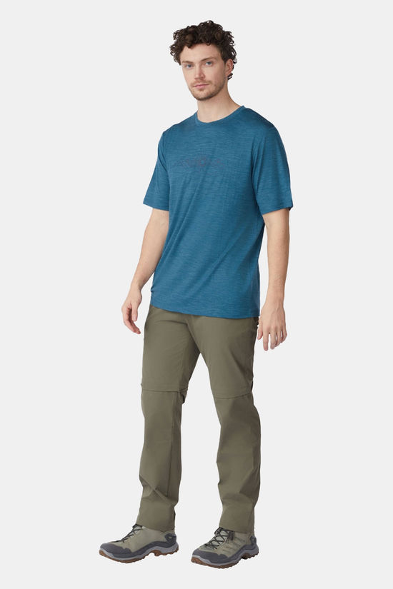 Ayacucho Red Rock Merino T-Shirt Petrol/Marle