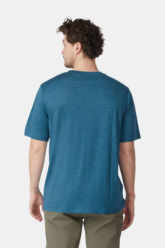 Ayacucho Red Rock Merino T-Shirt Petrol/Marle