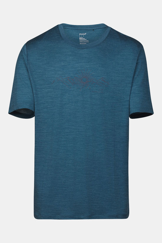 Ayacucho Red Rock Merino T-Shirt Petrol/Marle