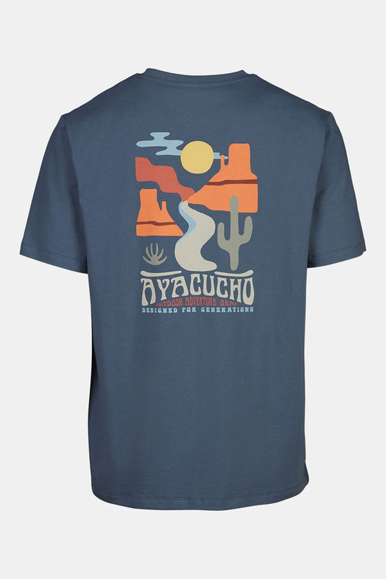 Ayacucho Festival T-Shirt mid blue/mid grey