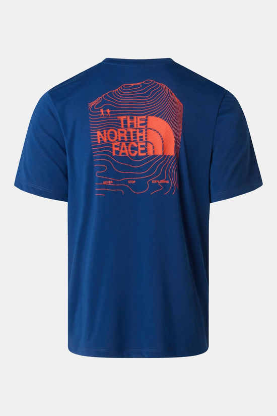 The North Face Bitmap Logo Graphic T-shirt dark blue