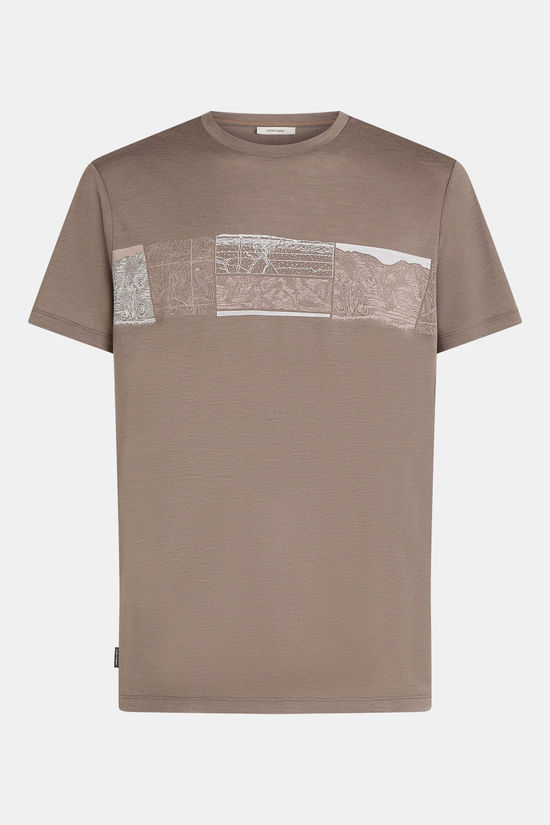 icebreaker Merino 150 Tech Lite Elev Line Tee red