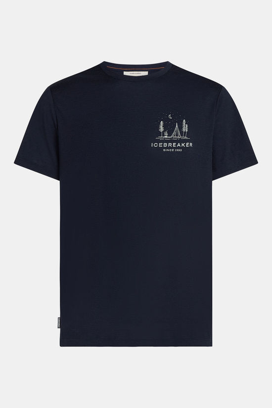 icebreaker Merino 150 Tech Lite Peaceful Pass Tee Navy Blue