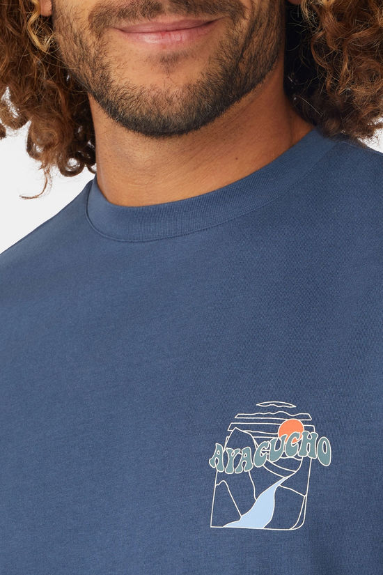 Ayacucho Wild Cat T-Shirt Navy Blue
